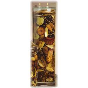  Extra Large Cylinder Centerpiece   Natural and Pods Oil 