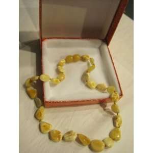  Baltic Amber Teething Necklace   Butter (Rare)   12   13 