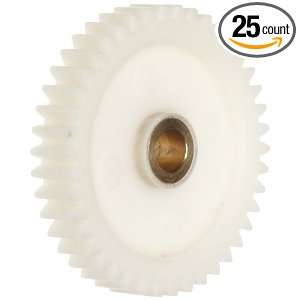 Spur Gear, 20 Degree Pressure Angle, Acetal, Inch, 20 Pitch, 1.250 