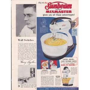  Sunbeam Automatic Mixmaster Mixer 1952 Original Vintage 