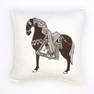  Thomas Paul Imperial Horse Linen Pillow: Home & Kitchen