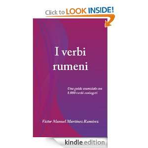 verbi rumeni (Italian Edition) Víctor Manuel Martínez Ramírez 