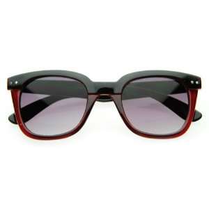 New Nerd Bold Two Step Tone Color Wayfarers Frame Sunglasses  