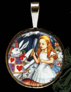 Alice In Wonderland Rabbit Charm Necklace/Pendant BM027  