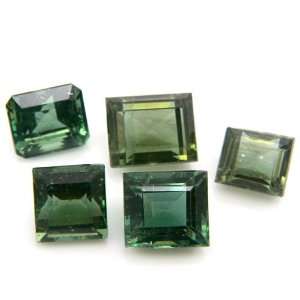  Natural Green Apatite Loose Gemstone Emerald Cut 9*8mm 32 