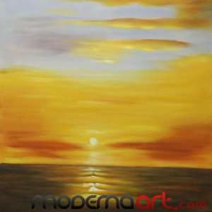  Sea Sunset II  Oil Painting  31x31x1.5 Pre Stretched 