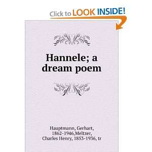   dream poem,: Gerhart Meltzer, Charles Henry, Hauptmann: Books