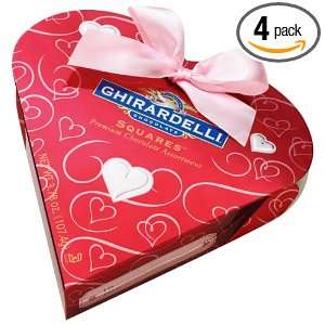 Ghirardelli Valentines Chocolate Squares, Premium Assortment, 3.78 
