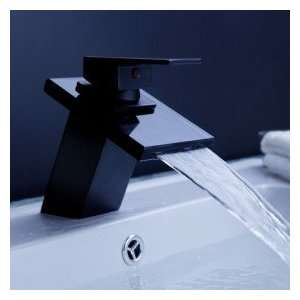  ORB Waterfall Bathroom Sink Faucet with Pop up Waste
