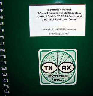 TXRX Sinclair T Pass UHF Transmitter Combiner Duplexer Cavity DDX1000A 