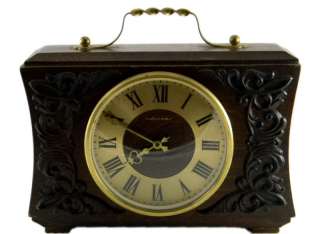Rare USSR Russian Mantel mechanical Clock VESNA  