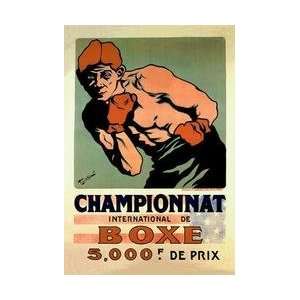  International Boxing Championship 12x18 Giclee on canvas 