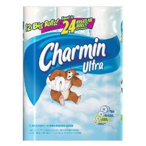 Charmin Ultra Bathroom Tissue, 12 Big Rolls, 200 2 Ply Sheets per Roll