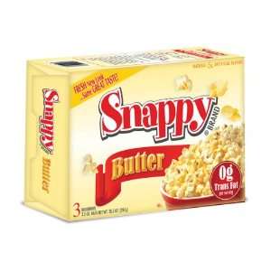 12/3 Pack Butter Microwave Popcorn:  Grocery & Gourmet Food
