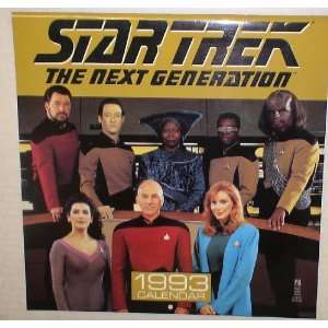  Star Trek the Next Generation Wall Calendar 1993 Office 