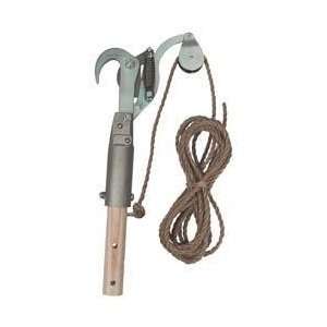   Pole Pruner and Saw Combination With Two 6ft Sectional Wood Poles