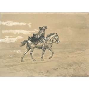    Jean Louis Ernest Meissonier   24 x 18 inches   Rider in the storm 