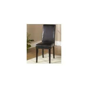  Armen Contemporary Leather Side Chair 2 Pack