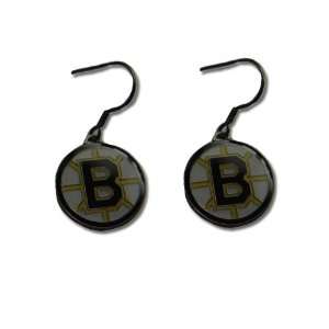  Boston Bruins Dangle Logo Earring Set Nhl Charm Gift 