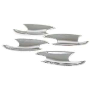  Mirror Chrome Side Door Handle Cavity Bowl Covers Trims 