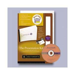  The Presentation Kit Paper/Cover/CD ROM Set, 28 lb. Gold 