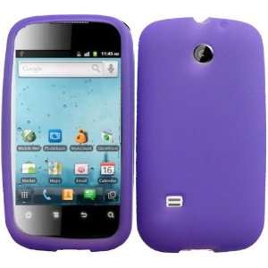  Ascend II M865 Soft Silicone Case Cover Skin Protector Purple + Free 