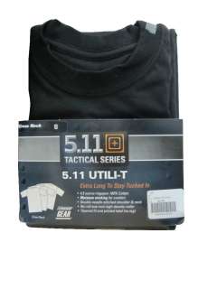 11 Tactical UTILI T Shirt, 3 Pack, Black, New  