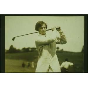  Marion Hollins (1892 1944) swinging golf club,1916