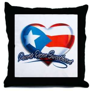   Throw Pillow Puerto Rican Sweetheart Puerto Rico Flag: Everything Else