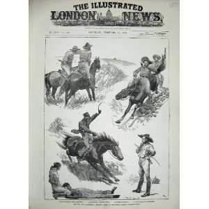    1888 Diamond Thief South Africa Horse Fugitive Men