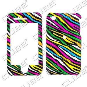  Apple iPhone 3G / 3GS   Colorful Black Zebra Skin   Hard 