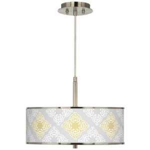  Aster Grey Giclee Glow 16 Wide Pendant Light: Home 
