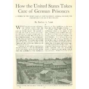  1918 How United States Cares For German Prisoners WWI Fort 