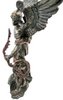 Archangel Uriel Bronzed Statue Battle Angel WIth Bow  