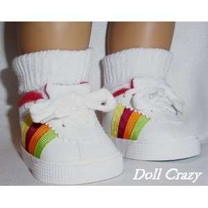  New Rainbow Tennis Doll Shoes fit American Girl Toys 