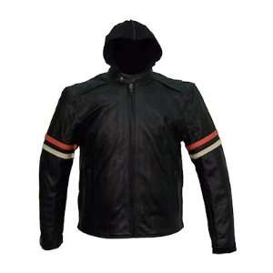  Unik Leather Racing Jacket 6414 black