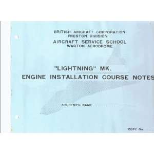  English Electric Lightning Aircraft Engine Installation 