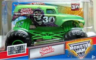 GRAVE DIGGER 30th Anniversary Truck Hot Wheels 2012 Monster Jam 124 