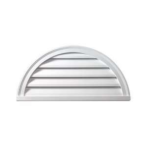  72W x 36H Half Round Louver, Functional 
