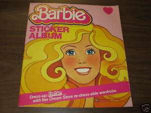 BARBIE STICKER ALBUM 1983 Mattel vintage magazine  