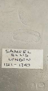 18TH CENTURY ENGLISH PEWTER PLATE SAMUEL ELLIS LONDON  