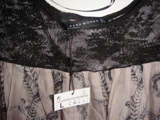 ZARA WOMAN Blouse SZ L/30 New with Tags  