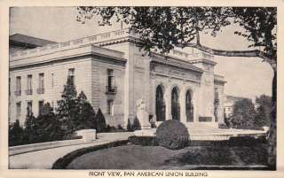 Pan American Union Building, Washington D.C., Front View    Old 