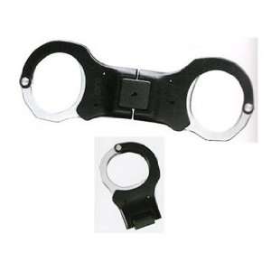   Tactical Aluminum Handcuffs,Rigid, High Strength Stainless Steel,Black
