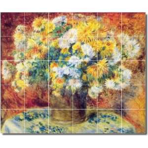  Auguste Renoir Flowers Custom Tile Mural 12  40x48 using 