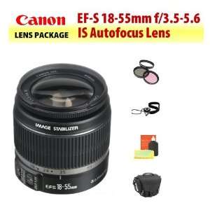  Canon EF S 18 55mm f/3.5 5.6 IS Autofocus Lens + Filter Kit + Lens 