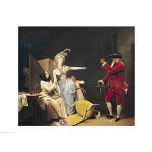  The Jealous Old Man, 1791 HIGH QUALITY MUSEUM WRAP CANVAS 
