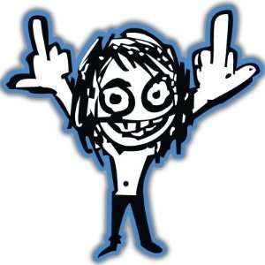  Ozzy Osbourne middle finger sticker 3 x 5 Everything 