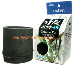 2x Aquarium Bamboo Charcoal Carbon Shelter Chikutan Pot  