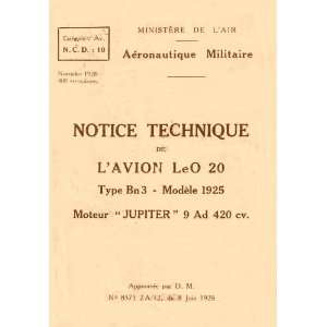   et Oliver Aircraft Technical Manual Manuel Lioré et Olivier Books